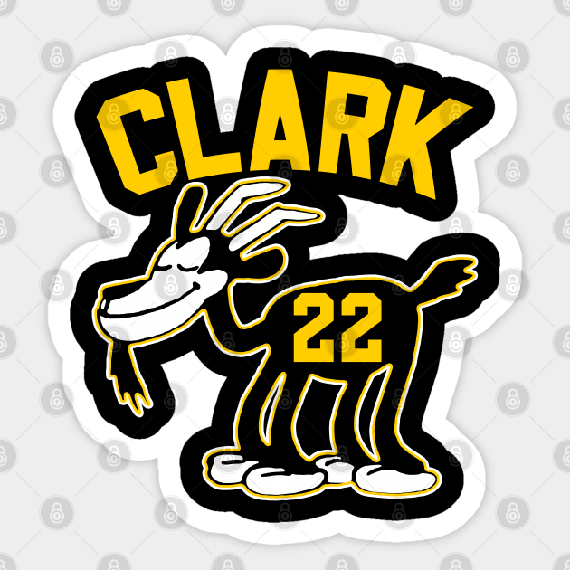 Caitlin Clark GOAT, Classic Steamboat Willie Goat Sticker by Megadorim